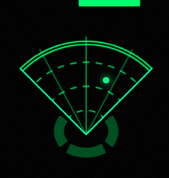 The tracker showing a moving object.